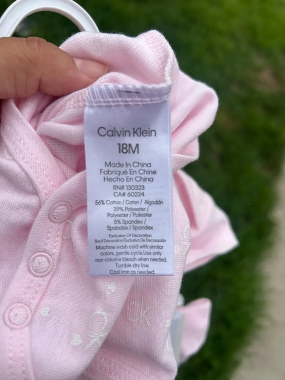Calvin Klein soft pink